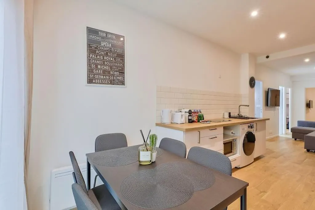Charme Parisien 6 Personnes, 2 Chambres, 19Eme Apartmán Paříž